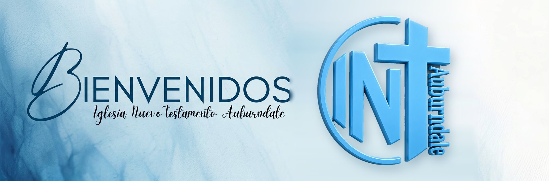 Bienvenidos a la Iglesia Nuevo Testamento Auburndale, con el logo INT Auburndale