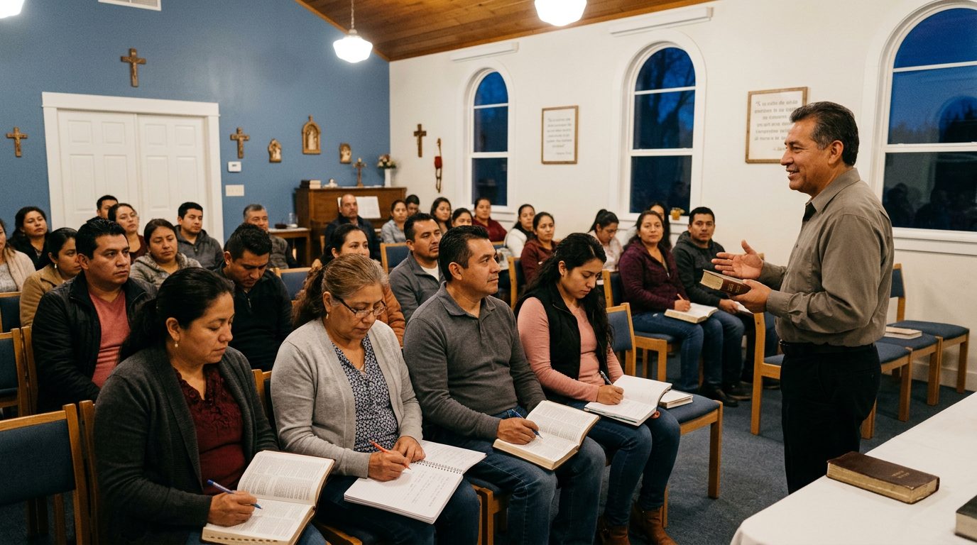 Estudio bíblico en la iglesia